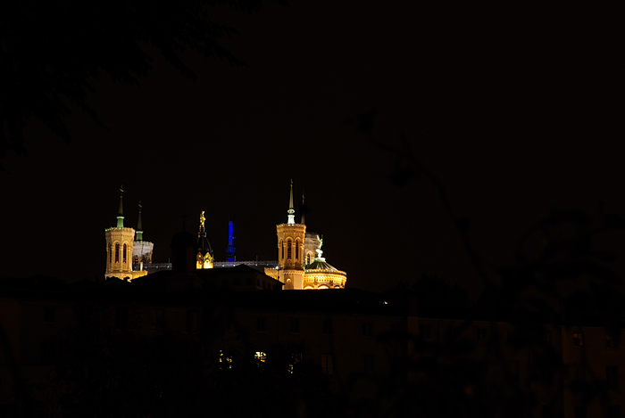 Lyon, Fourviere basilica by night (courtesy J.-M. Muller)