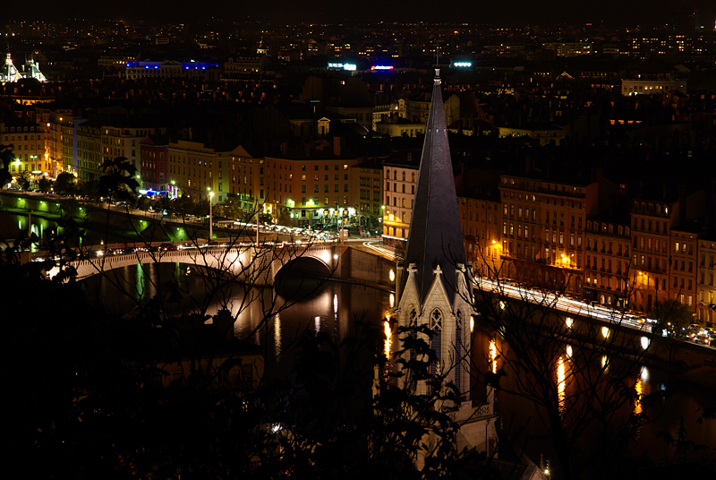 Lyon, St Georges area by night (courtesy J.-M. Muller)